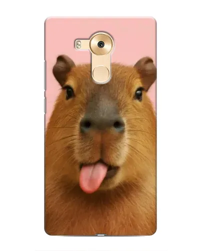 Чехол для Huawei Mate 8 (NXT) с картинкой «Капибара с языком»