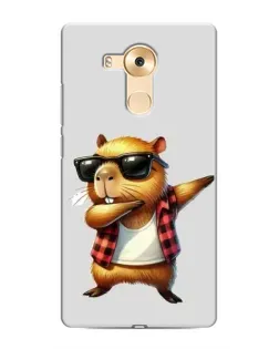 Чехол для Huawei Mate 8 (NXT) с картинкой «Капибара рэпер даб»