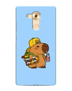 Чехол для Huawei Mate 8 (NXT) с картинкой «Капибара на скейте»