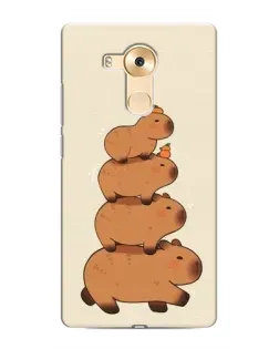 Чехол для Huawei Mate 8 (NXT) с картинкой «Башня из капибар»
