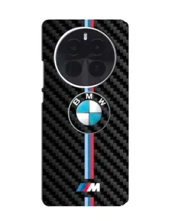 Чехол для Huawei Mate 80 Pro Max Wind с картинкой «Эмблема BMW и карбон»