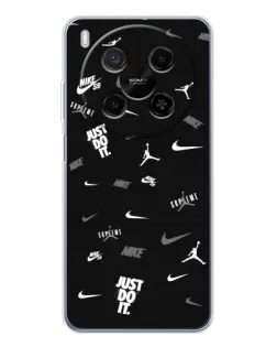 Чехол для Huawei Mate 80 Pro Max с картинкой «Nike Black Pattern»