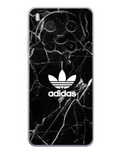 Чехол для Huawei Mate 80 Pro Max с картинкой «Белый мрамор Adidas»