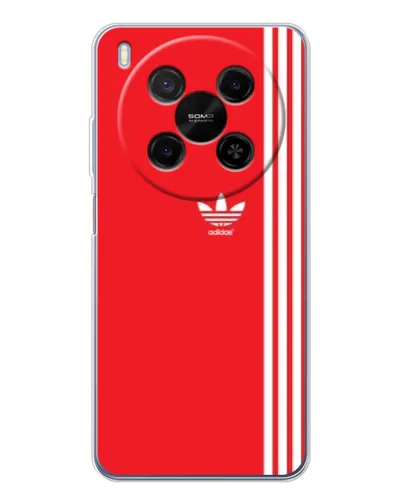Чехол для Huawei Mate 80 Pro Max с картинкой «Красный минимализм Adidas»