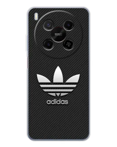Чехол для Huawei Mate 80 Pro Max с картинкой «Adidas Карбоновая текстура»