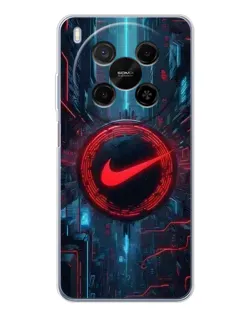 Чехол для Huawei Mate 80 Pro Max с картинкой «Техногенный стиль Nike»