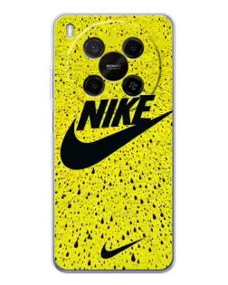 Чехол для Huawei Mate 80 Pro Max с картинкой «Желтый текстурный Nike»