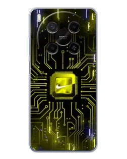 Чехол для Huawei Mate 80 Pro Max с картинкой «Nike — золотая искра»
