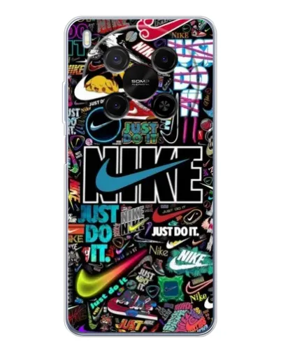 Чехол для Huawei Mate 80 Pro Max с картинкой «Яркий коллаж Nike» Чехол для Huawei Mate 80 Pro Max с картинкой «Яркий коллаж Nike»