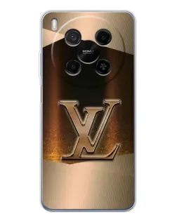 Чехол для Huawei Mate 80 Pro Max с картинкой «LV — золотое сияние»