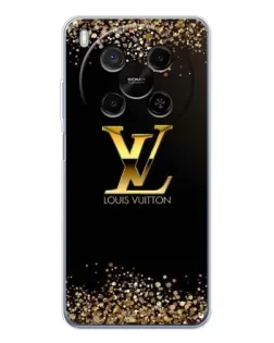 Чехол для Huawei Mate 80 Pro Max с картинкой «LV — золотые искры»