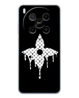 Чехол для Huawei Mate 80 Pro Max с картинкой «Цветочная монограмма»