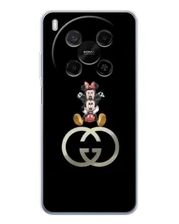 Чехол для Huawei Mate 80 Pro Max с картинкой «Минни Маус на лого»