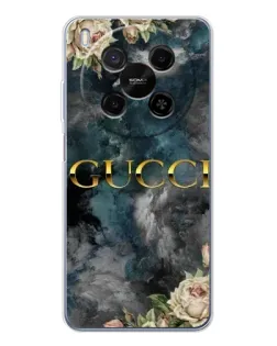 Чехол для Huawei Mate 80 Pro Max с картинкой «Абстрактные цветы Gucci»