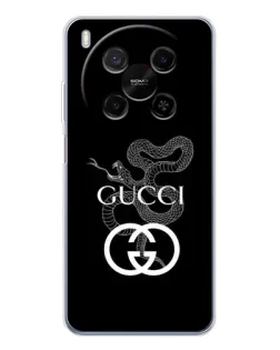 Чехол для Huawei Mate 80 Pro Max с картинкой «Gucci — серебряная змея»