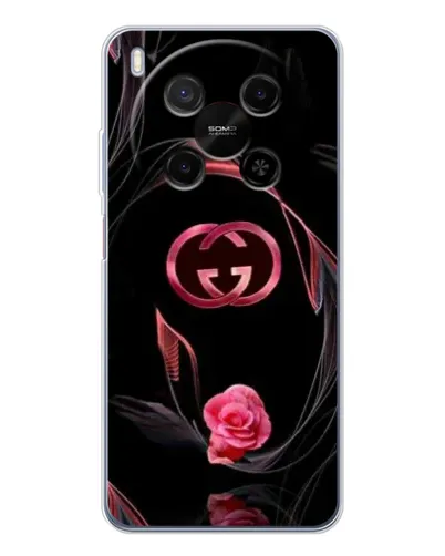 Чехол для Huawei Mate 80 Pro Max с картинкой «Gucci — неоновая роза»
