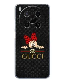 Чехол для Huawei Mate 80 Pro Max с картинкой «Минни Маус Gucci — черный»