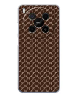 Чехол для Huawei Mate 80 Pro Max с картинкой «Gucci — шоколадная сетка»