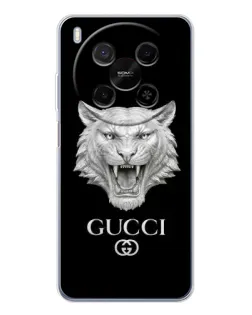 Чехол для Huawei Mate 80 Pro Max с картинкой «Gucci — серебряный лев»