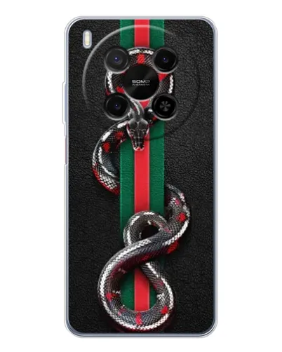 Чехол для Huawei Mate 80 Pro Max с картинкой «Gucci — змея на полосе» Чехол для Huawei Mate 80 Pro Max с картинкой «Gucci — змея на полосе»