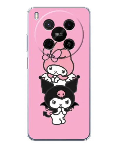 Чехол для Huawei Mate 80 Pro Max с картинкой «My Melody и Kuromi»