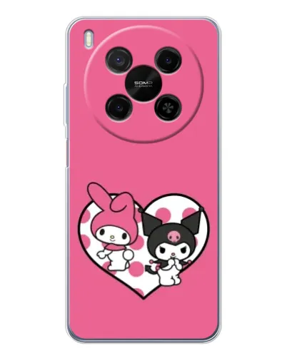 Чехол для Huawei Mate 80 Pro Max с картинкой «Kuromi и My Melody»