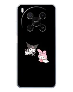 Чехол для Huawei Mate 80 Pro Max с картинкой «My Melody и Kuromi»