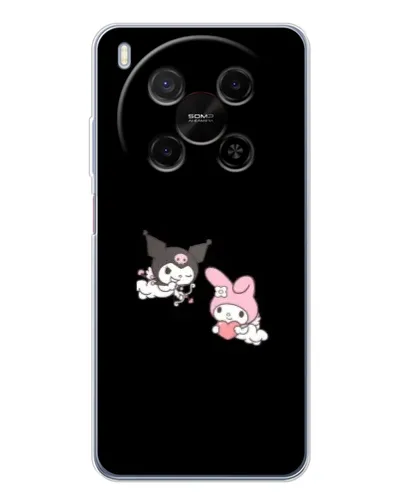 Чехол для Huawei Mate 80 Pro Max с картинкой «My Melody и Kuromi»