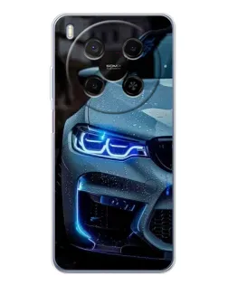 Чехол для Huawei Mate 80 Pro Max с картинкой «Взгляд BMW с синими фарами»