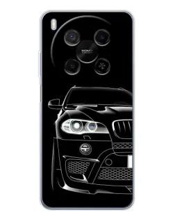 Чехол для Huawei Mate 80 Pro Max с картинкой «Темный силуэт BMW»