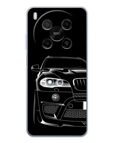Чехол для Huawei Mate 80 Pro Max с картинкой «Темный силуэт BMW» Чехол для Huawei Mate 80 Pro Max с картинкой «Темный силуэт BMW»