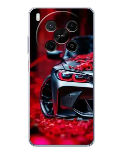 Чехол для Huawei Mate 80 Pro Max с картинкой «Спортивная BMW и цветы» Чехол для Huawei Mate 80 Pro Max с картинкой «Спортивная BMW и цветы»