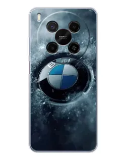Чехол для Huawei Mate 80 Pro Max с картинкой «Логотип BMW — лед»