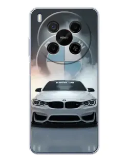 Чехол для Huawei Mate 80 Pro Max с картинкой «BMW в белом дыму»
