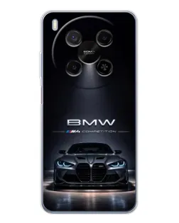 Чехол для Huawei Mate 80 Pro Max с картинкой «BMW сквозь ночной город»