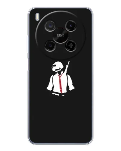 Чехол для Huawei Mate 80 Pro Max с картинкой «PUBG — силуэт воина» Чехол для Huawei Mate 80 Pro Max с картинкой «PUBG — силуэт воина»
