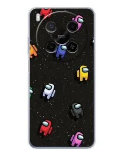 Чехол для Huawei Mate 80 Pro Max с картинкой «Космический паттерн Among Us»