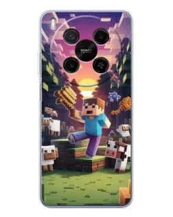 Чехол для Huawei Mate 80 Pro Max с картинкой «Стив на ферме» Чехол для Huawei Mate 80 Pro Max с картинкой «Стив на ферме»