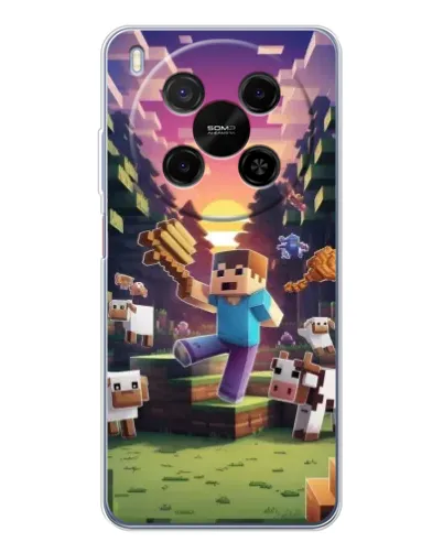 Чехол для Huawei Mate 80 Pro Max с картинкой «Стив на ферме»