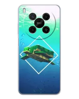 Чехол для Huawei Mate 80 Pro Max с картинкой «Черепаха Minecraft»