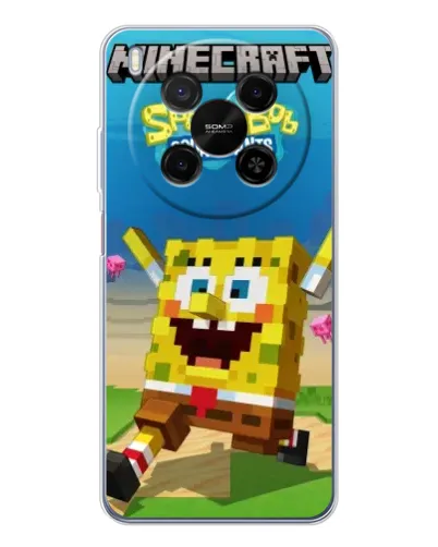 Чехол для Huawei Mate 80 Pro Max с картинкой «Губка Боб Minecraft» Чехол для Huawei Mate 80 Pro Max с картинкой «Губка Боб Minecraft»
