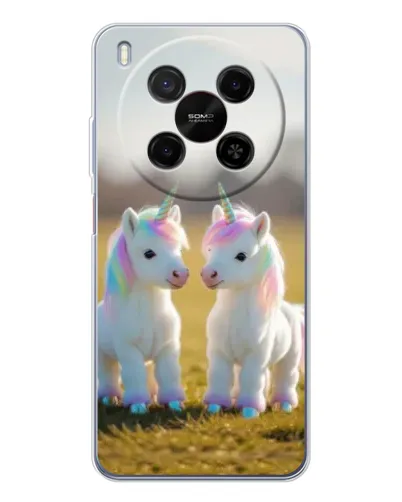 Чехол для Huawei Mate 80 Pro Max с картинкой «Пара единорогов» Чехол для Huawei Mate 80 Pro Max с картинкой «Пара единорогов»