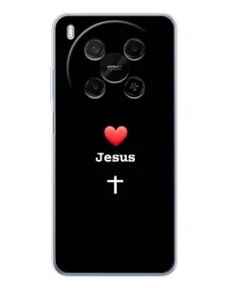 Чехол для Huawei Mate 80 Pro Max с картинкой «Сердце - Jesus» Чехол для Huawei Mate 80 Pro Max с картинкой «Сердце - Jesus»