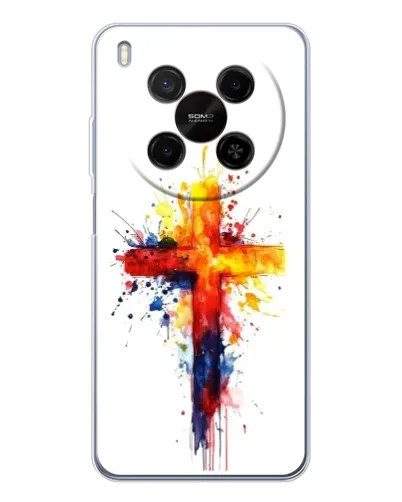 Чехол для Huawei Mate 80 Pro Max с картинкой «Акварельный крест» Чехол для Huawei Mate 80 Pro Max с картинкой «Акварельный крест»