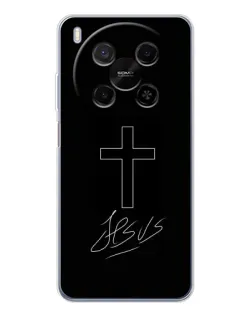 Чехол для Huawei Mate 80 Pro Max с картинкой «Графический крест Jesus»