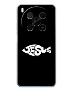 Чехол для Huawei Mate 80 Pro Max с картинкой «Рыба Jesus»