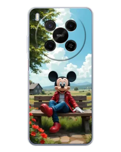 Чехол для Huawei Mate 80 Pro Max с картинкой «Микки на скамейке» Чехол для Huawei Mate 80 Pro Max с картинкой «Микки на скамейке»