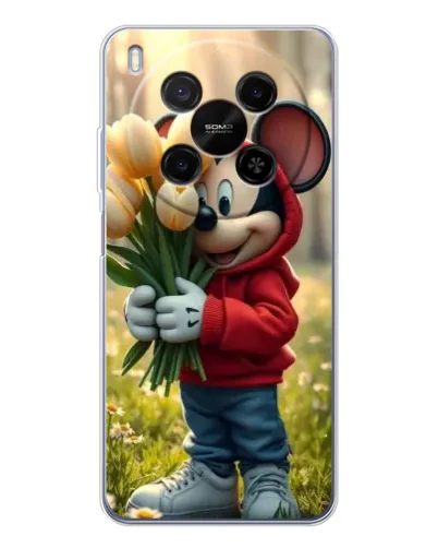 Чехол для Huawei Mate 80 Pro Max с картинкой «Микки с тюльпанами» Чехол для Huawei Mate 80 Pro Max с картинкой «Микки с тюльпанами»