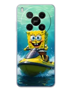 Чехол для Huawei Mate 80 Pro Max с картинкой «Спанч Боб на гидроцикле» Чехол для Huawei Mate 80 Pro Max с картинкой «Спанч Боб на гидроцикле»