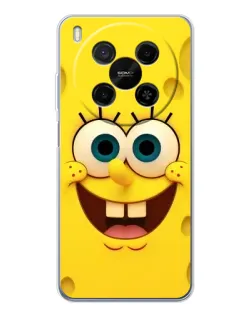 Чехол для Huawei Mate 80 Pro Max с картинкой «Губка Боб улыбка»